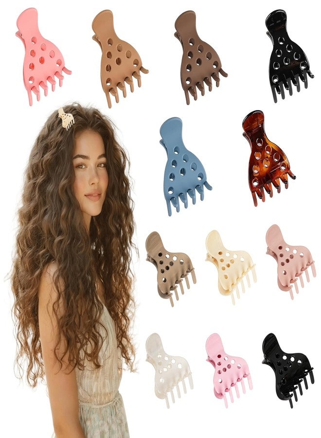 Chiplesier 12PCS Root Lifting Hair Clips for Volume, Curly Hair Root Lifter Tool, Volumizing Claw Clamps for Curly Hair, Non-slip Bounce Curl Volume Root Clips for Women Girls (Big and Small) - Image 1